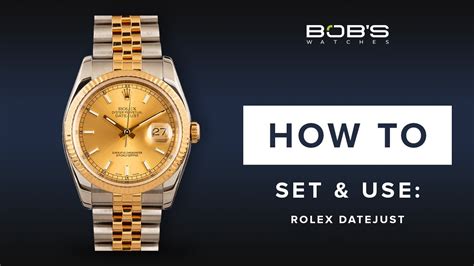 change time on Rolex datejust